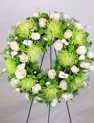 Show details for Tender Hearts Funeral Flower Standing Sprays and Wreaths in Calgary Canada