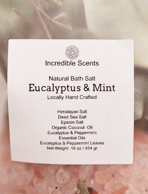 Picture of Incredible Scents Eucalyptus & Mint Bath Salts
